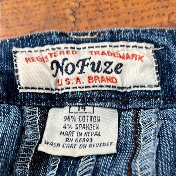 No Fuze Denim Flared Skirt - Picture 6 of 10